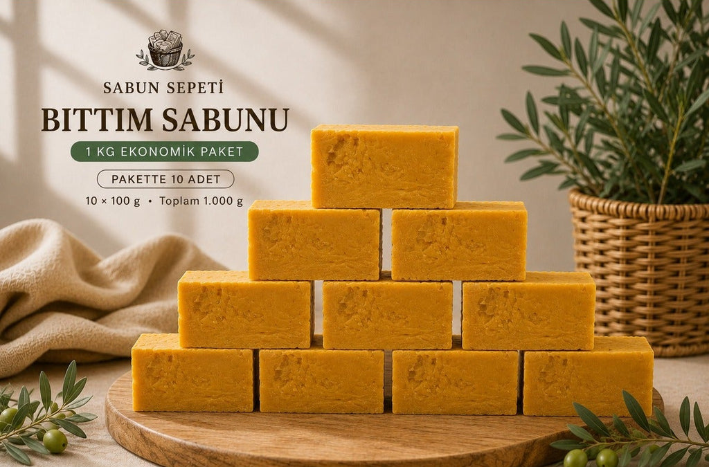 Kükürt sabunu 1 kg ekonomik paket, 10 adet kalıp