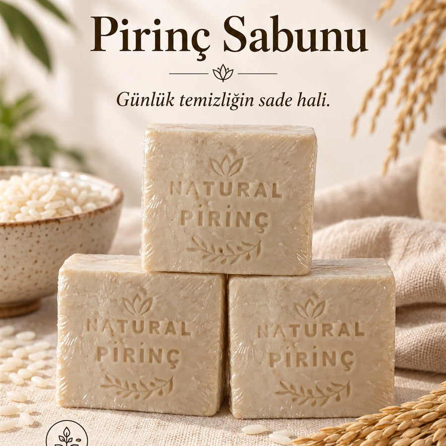 El yapımı pirinç sabunu 100 g
